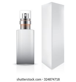 Moisture lotion, cream container on white background. Ready For Your Design.