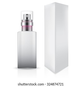 Moisture lotion, cream container on white background. Ready For Your Design.