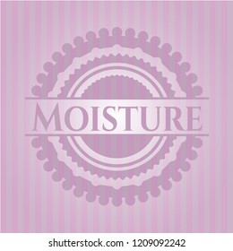 Moisture pink emblem. Vintage.