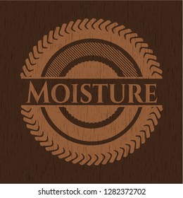 Moisture retro wood emblem