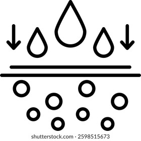 Moisturiser Line Vector Icon Design