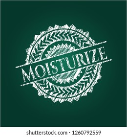 Moisturize chalkboard emblem