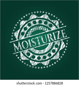Moisturize with chalkboard texture