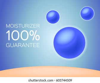 moisturizer apply on skin vector