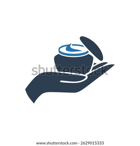 Moisturizer Hand Care Icon Isolated On White Background