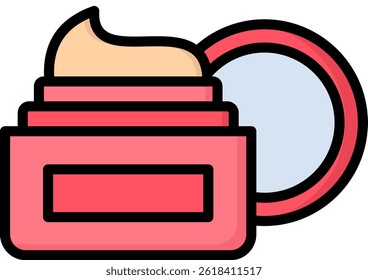 Moisturizer Icon Lineal Color Vector Illustration