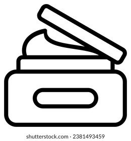 moisturizer icon with outline style and pixel perfect base. Suitable for website design, logo, app and UI. Based on the size of the icon in general, so it can be reduced.