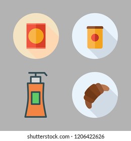 moisturizer icon set. vector set about products and liquid soap icons set.
