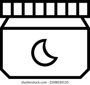 moisturizer icon. Thin linear style design isolated on white background