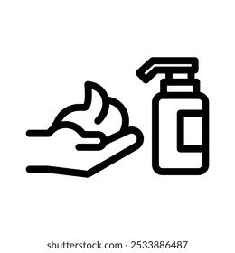 moisturizer line icon illustration vector graphic. Simple element illustration vector graphic, suitable for app, websites, and presentations isolated on white background