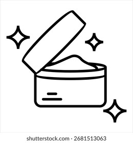 Icono de contorno de humectante Vector de ilustración