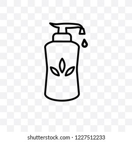 Moisturizer vector linear icon isolated on transparent background, Moisturizer transparency concept can be used for web and mobile