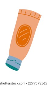 Moisturizing cream flat icon Beauty procedure Cosmetology. Vector illustration