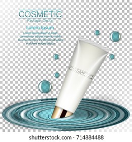 Moisturizing face cream package cosmetics design, ads, templates for design on