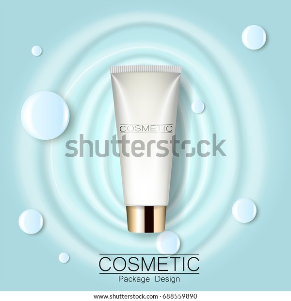 Moisturizing Face Cream Package Cosmetics Design Stock Vector (Royalty ...