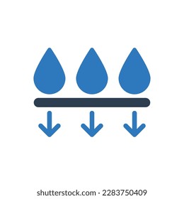 Vector de símbolo de signo de icono hidratante