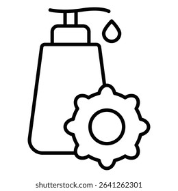 Moisturizing lotion bottle icon simple flat icon vector symbol