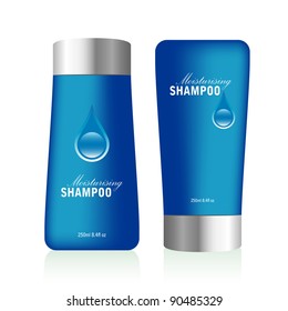 Moisturizing shampoo product design concept.