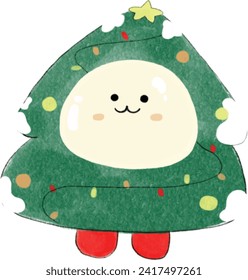 Moji, the playful, cute character of Christmas