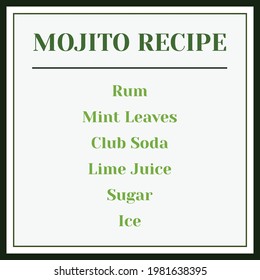 mojito alcohol recipe drink lime mint club soda rum cocktail
