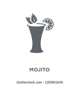 Mojito icon. Mojito design concept from Drinks collection. Simple element vector illustration on white background.