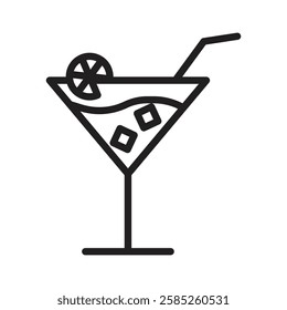 Mojito icon Isolated flat vector in outline