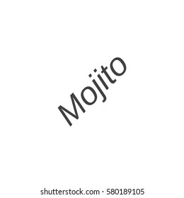 mojito icon. sign design