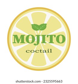 Mojito logo.Vector illustration can be used design, logo, menu, online shop, label or packaging.