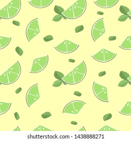 mojito pattern

Lime slices surrounded by mint leaves