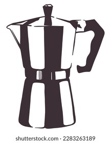 Moka Coffee - Moka coffee pot vector illustration