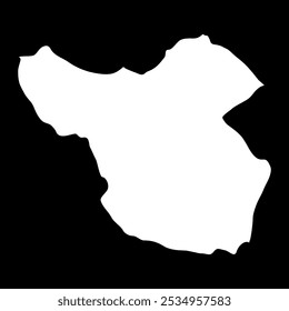 Moka district map, administrative division of Mauritius. Vector illustration.