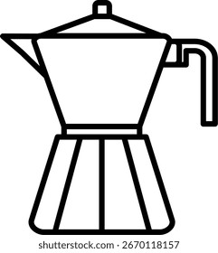 Moka Linie Vektor Icon Design