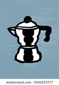 moka pot Abstract art printable vector