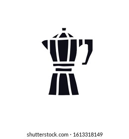 moka pot doodle icon, vector illustration