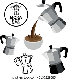 Moka cafetera expresso café caliente