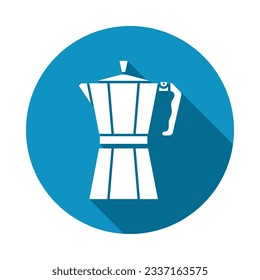 Icono de Moka Pot. Cafetera. Ilustración vectorial.