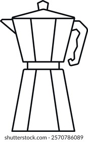 Moka pot icon. Coffee shop icon. Business signs and symbols.