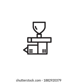 Moka pot icon. Icon design for cafes and restaurants. Vector