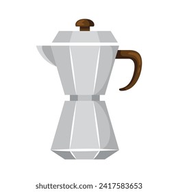 Moka pot icon illustration. Vector design