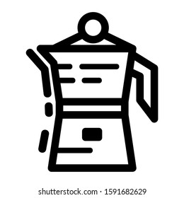 moka pot icon isolated sign symbol vector illustration - high quality black style vector icons
