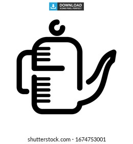 Moka pot icon or logo isolated sign symbol vector illustration - high quality black style vector icons
