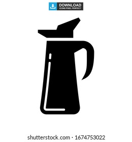 Moka pot icon or logo isolated sign symbol vector illustration - high quality black style vector icons
