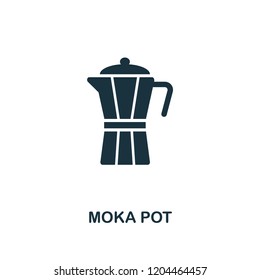 Moka Pot icon. Premium style design from coffe shop collection. UX and UI. Pixel perfect moka pot icon. For web design, apps, software, printing usage.