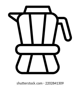 moka pot symbol icon vector illustration