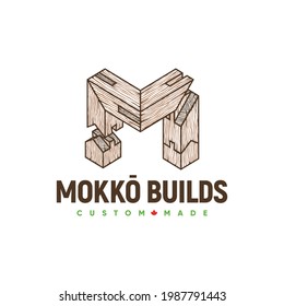 Mokko Builds Dovetail Woodworking Logo Inspiration