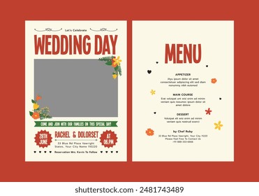 Mokones Wedding Invitation Template Card