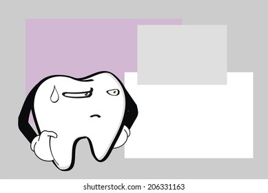 molar dental cartoon background in vector format very easy to edit
