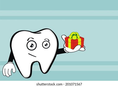 molar dental cartoon wallpaper in vector format very easy to edit