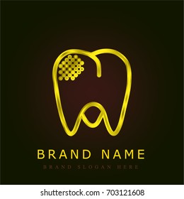 Molar golden metallic logo