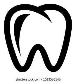 Molar Icon. Simple Illustration Of Molar Vector Icon For Web